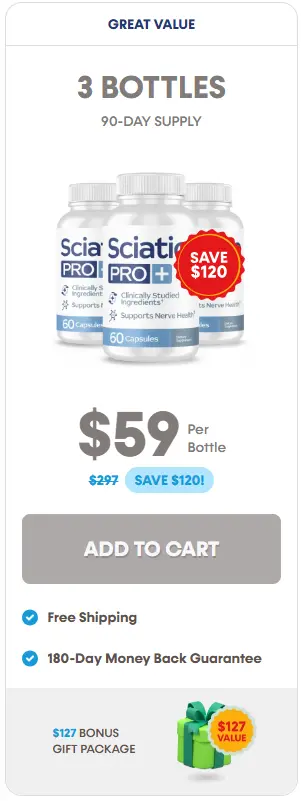 Sciatica Pro three bottles order